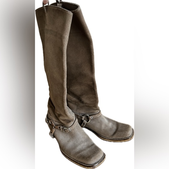 Bottega Veneta Suede Riding Boot - Picture 2 of 7